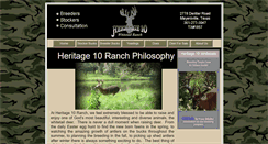 Desktop Screenshot of heritage10whitetails.com