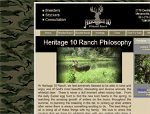 Tablet Screenshot of heritage10whitetails.com
